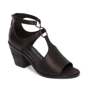 Eileen Fisher Lou Washed Leather Block
Heel Sandal size 9.5